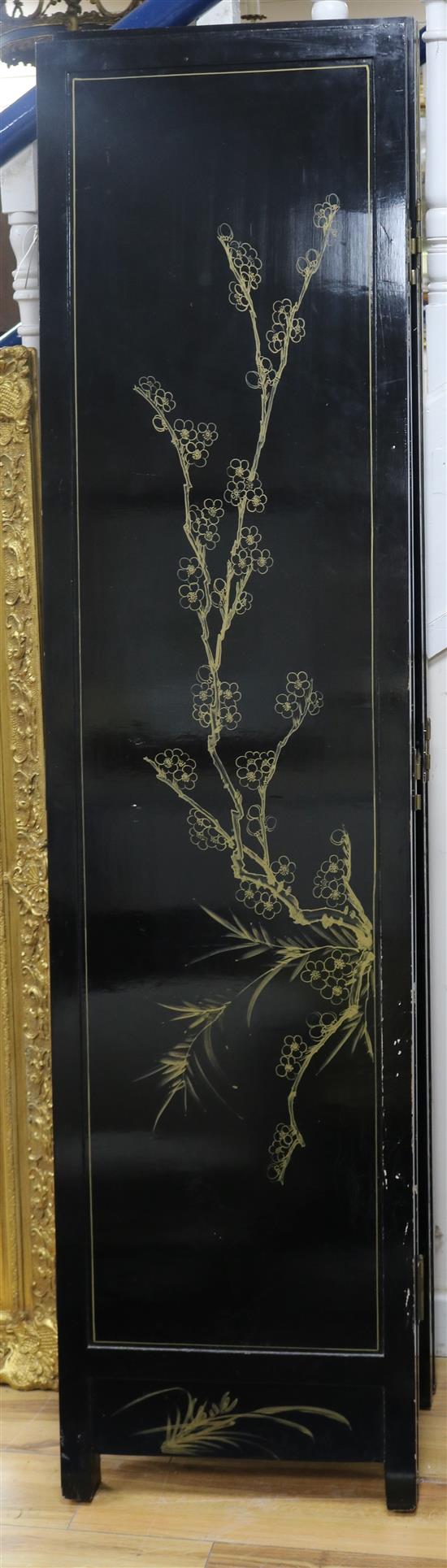 A Chinese 4-fold screen